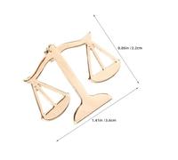 IMIKEYA Broche de Solapa para Abogado de Metal Chapado Oro 4 Piezas Insignia de Balanza de Justicia Broche para Cuello de Camisa Accesorio Profesional para Traje y Eventos Formales