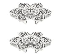 IMIKEYA Broches de Bufanda Vintage Flores 2 Piezas Pinzas para Suéter y Camisa Clips para Chal y Cuello de Cárdigan Retro para Mujer Accesorios Decorativos y Funcionales