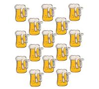 IMIKEYA Broches Luminosos De Jarra De Cerveza Para Mujer, Pin De Solapa Decorativo De Dibujos Animados, 15 Unidades, Accesorio Festivo Para Ropa, Color Brillante, Diseño Adorable