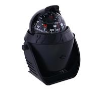 IMIKEYA Brújula Marina Digital Electrónica Negra Pivotante Joyado y Luz para Uso para Navegación en Barco Marino 12v Abs