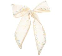 IMIKEYA Bufanda Pelo y Bolso de Seda Verde Estampado Floral, Cinta Delgada y Larga, Ligera y Flexible, Accesorios para Mujer, Estilo Vintage Años 70, Decoración para Cabello y Bolso