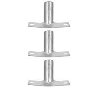 IMIKEYA Cabezal de 3 para Limpieza de para Ergonómico Soporte Escoba Adaptador Mango de Hierro Punta Metálica Paquete Piezas Doméstica