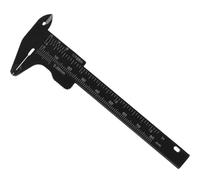 IMIKEYA Calibrador de Cejas de 80mm Regla Deslizante de Plástico Negro Fácil de Leer para Medir Distancia entre Cejas Herramienta de Medición para Maquillaje
