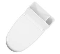 IMIKEYA Cenicero Doméstico Con Tapa y Diseño Inodoro, Acero Inoxidable y Abs, Compacto Para Pared, Resistente Al Viento, Adecuado Para Baño, Oficina y Hogar, Con Soporte y Envío De Adhesivo Sin Rastro