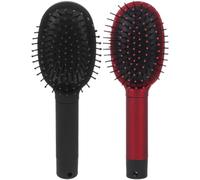 IMIKEYA Cepillo Cabello Contenedor Secreto de Plástico, 2 Piezas Multifuncional para Viaje, Diseño Único y Acabado Fino, Almacenamiento Portátil y Discreto
