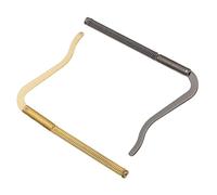 IMIKEYA Clip para Billetes Metálico de Resorte 75mm, Set 2 Piezas en Dorado y Negro, Accesorio Plegable para Cartera de Hombre, Resistente y Antioxidante, Uso Diario y Obsequio Práctico