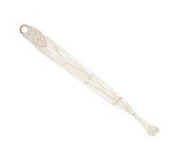 IMIKEYA Colgador de Guitarra de Macramé Tejido a Mano Blanco 125 Cm, Percha para Instrumentos de Pared para Ukelele, Soporte Decorativo Rústico para Almacenamiento en Interiores