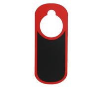 IMIKEYA Colgador de Puerta de Madera Roja Pizarra Doble Cara Mini para Mensajes Personalizados Tablero Colgante para Avisos Uso con Marcador Borrable o Permanente