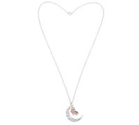 IMIKEYA Colgante Collar Vintage de Luna Hueca y Vaca Ajustable para Mujeres, Joyas para Amantes Vacas, Accesorio para Granjeros y Obsequio Especial, Acero Duradero y Diseño Único