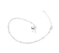 IMIKEYA Collar de Corazón con Inicial A Cadena Metálica Delicada para Mujeres y Niñas Colgante Forma de Corazón para Regalo Significativo y Uso Diario