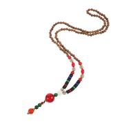 IMIKEYA Collar De Meditación Vintage Cuentas De Madera Bodhi Estilo Étnico Hecho Mano Para Uso Meditación Feng Shui y Oración