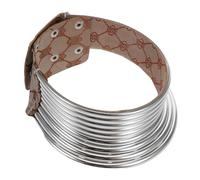 IMIKEYA Collar Punk Africano para Mujer Collar Grueso Ligero de Influencia Tribal Declaración para Fiestas y Eventos Temáticos