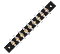 IMIKEYA Conector de Altavoz para Amplificador de Válvulas Hifi, Cobre y Resina, 9 Posiciones, Negro, Aislado, Estable a Altas Temperaturas, para Componentes de Amplificador de Audio, Uso