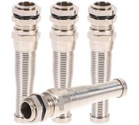 IMIKEYA Conector de Cable de Latón Alivio de Tensión y Función Anti-doblado, Prensaestopas Ip68 para Cables en Cuadros Eléctricos y Electrodomésticos, Pack de 4 Piezas