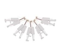 IMIKEYA Conectores Rj45 Cat6 sin Crimpado para Cable Ethernet Enchufes Modulares de Paso Paquete de 5 Unidades Compatibles Redes Gigabit para Uso en Hogar y Oficina