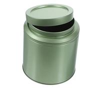 IMIKEYA Contenedor de Té de Hojalata Color Verde Claro, Recipiente Pequeño para Almacenamiento de Alimentos, Resistente y Que Ahorra Espacio para Bolsitas y Hojas Sueltas