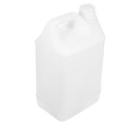 IMIKEYA Contenedores de plástico, jarras de líquido, botella con tapa, HDPE blanco, 5 L, contenedor de almacenamiento de líquidos para camping y química