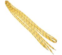 IMIKEYA Cordones Deportivos de Poliéster para Patines de Hockey sobre Hielo, Cera para Mejor Rendimiento y Fácil de Atar, Color Amarillo, 1 Par para Patinaje