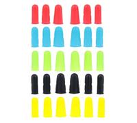 IMIKEYA Cubierta para Dedos de Silicona 30 Piezas Función Antiescaldadura y Flexibilidad, Aptas para Manualidades como Scrapbooking y Aplicación de Pegamento Caliente Color Aleatorio