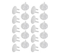 IMIKEYA Cubiertas de Enchufes a Prueba de Bebés para Hogar y Aula, 20 Piezas de Abs Blanco, Protección Segura contra Descargas Eléctricas