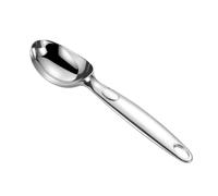 IMIKEYA Cuchara para Helado de Aleación de Zinc con Recubrimiento Cromado Diseño Ergonómico para Postres Frutas y Melón Utensilio Resistente para Hogar y Restauración