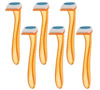 IMIKEYA Cuchilla de Afeitar Mujer Portátil y Ligera, 6 Piezas de Acero Inoxidable y Abs, Maquinilla de Afeitar para Mujer para Axilas, Piernas E Íntimo Color Aleatorio