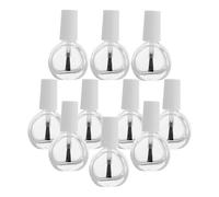 IMIKEYA de Esmalte de Uñas de y Plástico con Pincel 10 Botellas Vacías Compactas y Fáciles de Limpiar para de Uñas y Viajes
