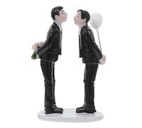 IMIKEYA Decoración Pastel Boda Figuras Resina Románticas Muñecos Novios Topper Cupcake para San Valentín