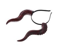 IMIKEYA Demonio Cuernos Diadema Desmontable con Cuernos de Buey Ajustables para Halloween Accesorios de Pelo Creativos para Cosplay y Fiestas Ligera y Resistente