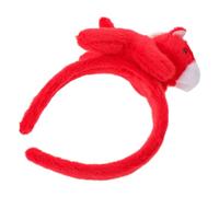 IMIKEYA Diadema de Caballo de Peluche Roja Ligera y Cómoda Accesorio Cabello de Año Chino Diadema Orejas de Animal para Fiesta Cosplay y Eventos Festivos Adecuado para Mujeres y