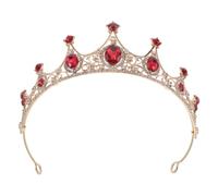 IMIKEYA Diadema de corona de princesa con diamantes de imitación para baile de graduación: Tiaras de boda - Joyería decorativa para el cabello - Coronas de reina hechas a mano para concursos de