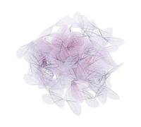 IMIKEYA Dijes de Alas de Libélula de Poliéster Ligeros y Cómodos 100 Piezas para Fabricación de Pendientes de Joyería Artesanal para Mujeres