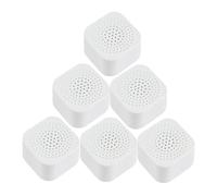 IMIKEYA Eliminador De Olores Para Refrigerador y Armario, Caja Desodorizante De Carbón Activado, Paquete De 6 Unidades Blancas, Absorbe Humedad y Elimina, Ambientador Doméstico Multifuncional