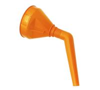 IMIKEYA Embudo de Combustible Amarillo para Automóviles y Motocicletas Boca Ancha de Diseño Flexible y Desmontable para Recarga Rápida Salpicaduras Herramienta Multifuncional para