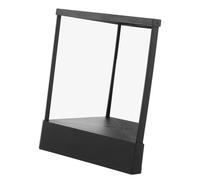 IMIKEYA Espejo de Maquillaje de Sobremesa No Reversible 17X15 CM Color Negro Portátil Reflejo Real sin Distorsión para Tocador y Uso Personal Diario