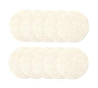 IMIKEYA Esponjas Exfoliantes Faciales de Lufa Natural 10 Unidades 55 CM Diámetro para Limpieza Profunda y Eliminación de Grasa Almohadillas Suaves para Ducha y Cuidado Diario Piel