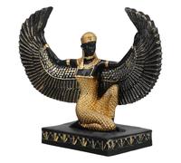 IMIKEYA Estatua Egipcia Estatuilla De Egipcio Diosa Estatua Figura Momia Egipcia Escultura Egipcia Estatua Alada Egipcia Estatua De La Diosa Egipcia Figura Escultórica Resina