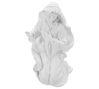 IMIKEYA Estatua Virgen María Miniatura Blanca de Resina Figura Católica para Altares y Decoración Religiosa Mesa Escultura Detallada Nuestra Señora de Guadalupe para Devoción Católica