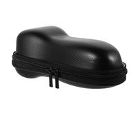 IMIKEYA Estuche para Afeitadora Eléctrica de Viaje 19x8x7 Cm, Bolsa Protectora Eva Negra Textura de Fibra Natural, Resistente a Golpes y Arañazos, Organizador Portátil para Maquinillas