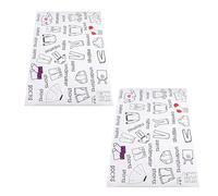 IMIKEYA Etiquetas Adhesivas para Ropa de Armario 2 Hojas 40X60 CM Calcomanías Autoadhesivas para Clasificar Ropa Organizador Extraíble para Uso Madera Vidrio y Metal