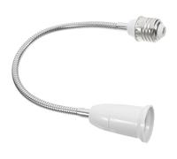 IMIKEYA Extensor Portalámparas E27 Flexible 595 Mm Manguera Reforzada y Casquillo Giratorio 360° para Bombillas, Adaptador de Enchufe Eléctrico para Iluminación en Techos Altos y Espacios