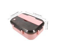 IMIKEYA Fiambrera Infantil Inoxidable Lonchera Térmica con Compartimentos Caja Bento con Aislamiento para Incluye Cubiertos para Escuela y Uso Diario
