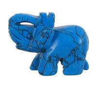IMIKEYA Figura de Elefante de Piedra Verde para Adorno de Dormitorio y Navidad Diseño Elegante y Función Curativa de Cristal Natural