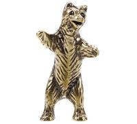 IMIKEYA Figurita De Oso De Latón Vintage Adorno De Escritorio Compacto Estatua Decorativa para Decoración Interior Artesanía De Latón Resistente y Creativa