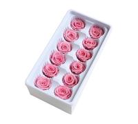 IMIKEYA Flores Preservadas para Boda 12 Piezas Caja Rosas Inmortales 3-4 CM Cabezas Rosa Clara Decoración Matrimonio Accesorio Ramo DIY Hogar Fiesta Cumpleaños