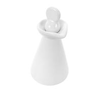 IMIKEYA Frasco Gotero de Cerámica Vintage Color Claro 70 Ml para Aceites Esenciales y Cosméticos, Mini Tarro Hermético para Spa y Viaje, Envase de Almacenamiento de Perfume y Suero