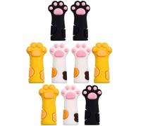 IMIKEYA Funda Protectora de Silicona para Tijeras de Cutículas Set de 9 Piezas en y Diseño Anticaída Tamaño Pequeño Adecuado para Manicura y Cuidado de Uñas Profesional y Doméstico