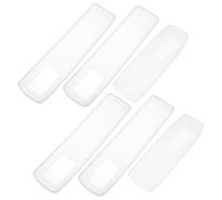 IMIKEYA Funda Protectora de Silicona Transparente para Control Remoto TV y Aire Acondicionado 6 Piezas 4 Modelos F para TV 2 Modelos Largos para Aire Acondicionado Funda Flexible