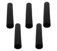 IMIKEYA Fundas de Esponja Nbr para Correas de Mascotas, 5 Piezas, Tamaño L190mm X Diámetro Interior 22mm, Color Negro, Accesorio Antideslizante y Cómodo para Mango de Correa de Perro,