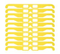 IMIKEYA Gafas 3d de Papel Efecto Difracción Arcoíris, 20 Unidades Amarillas para Fiestas y Eventos, Gafas Neón Rectangulares para Espectáculo Visual y Ambiente Nocturno